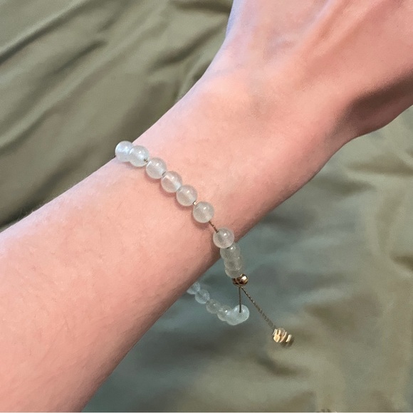 Frosted Bead Bracelet/Anklet - Picture 3 of 3